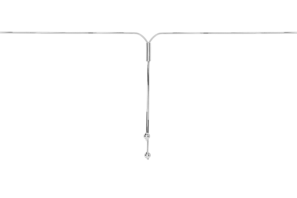 Sterling silver snake chain necklace