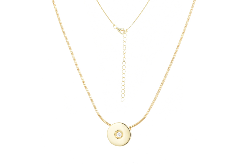 Sterling silver zirconia necklace