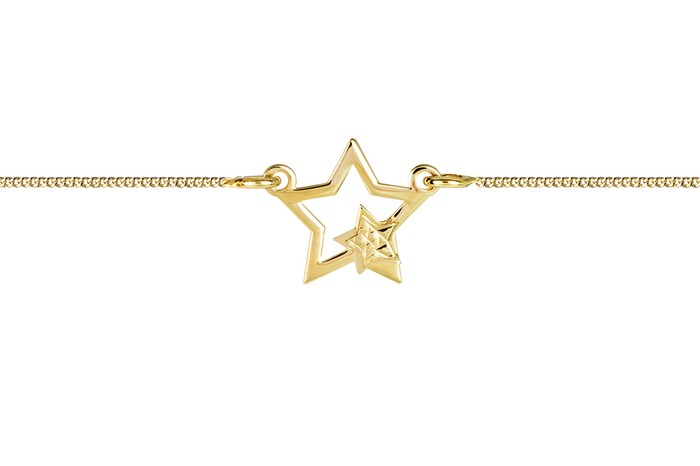 Sterling silver stars necklace