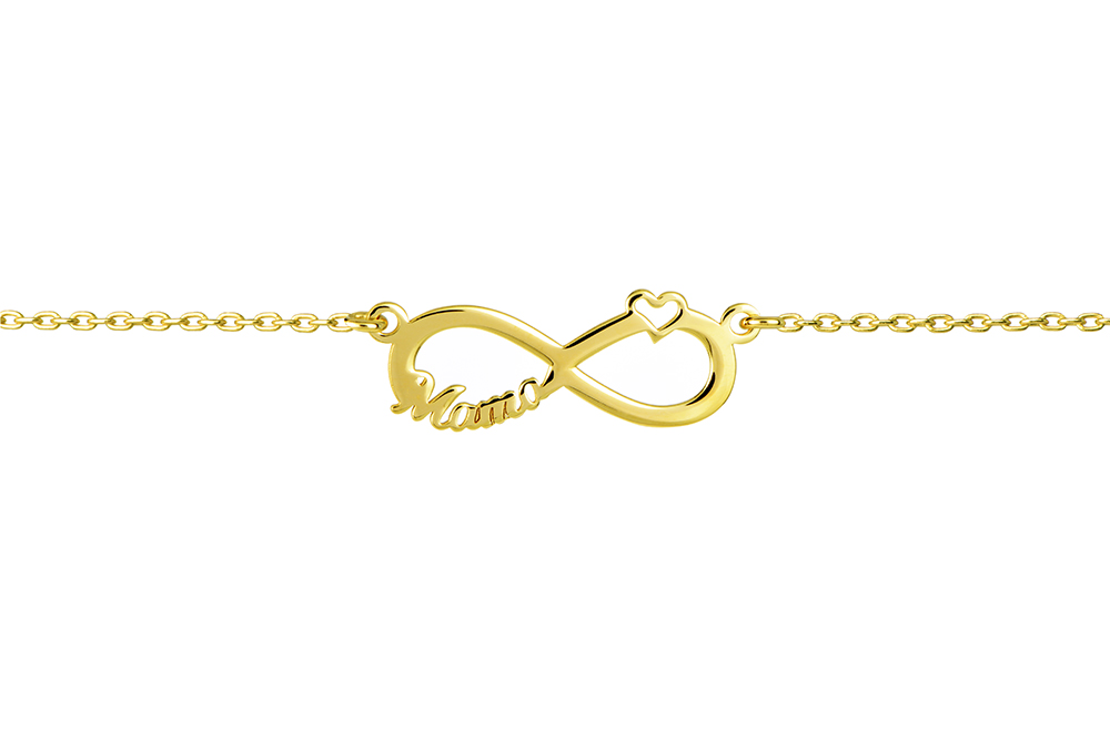 Collar plata 925 infinito mamá corazón