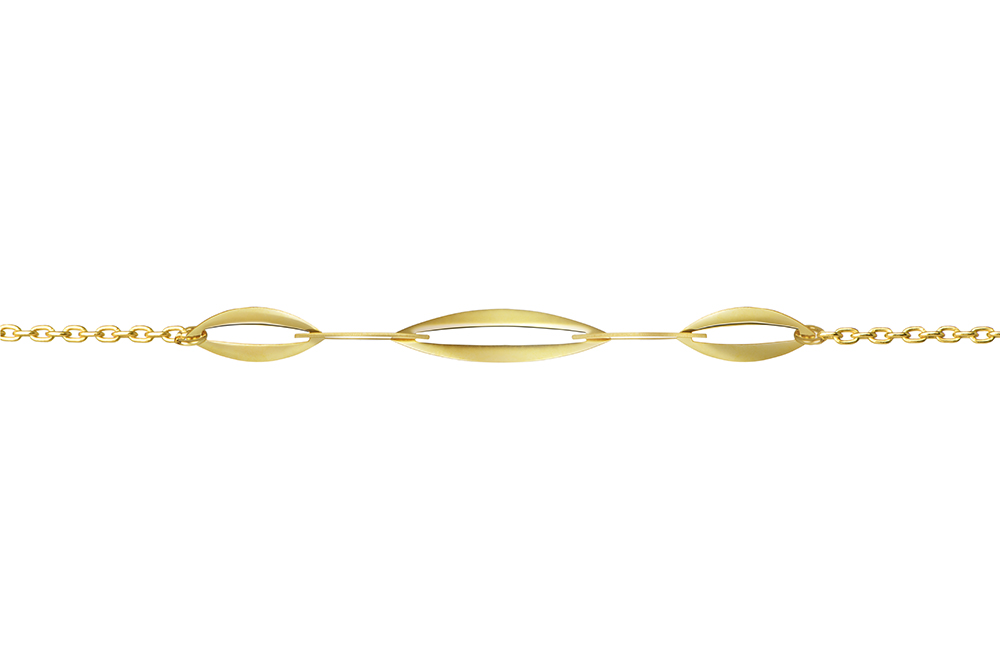 Collar plata 925 ovalos planos enlazados