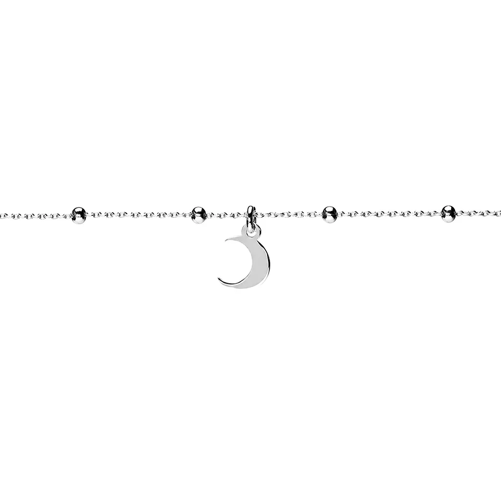 Sterling silver moon necklace