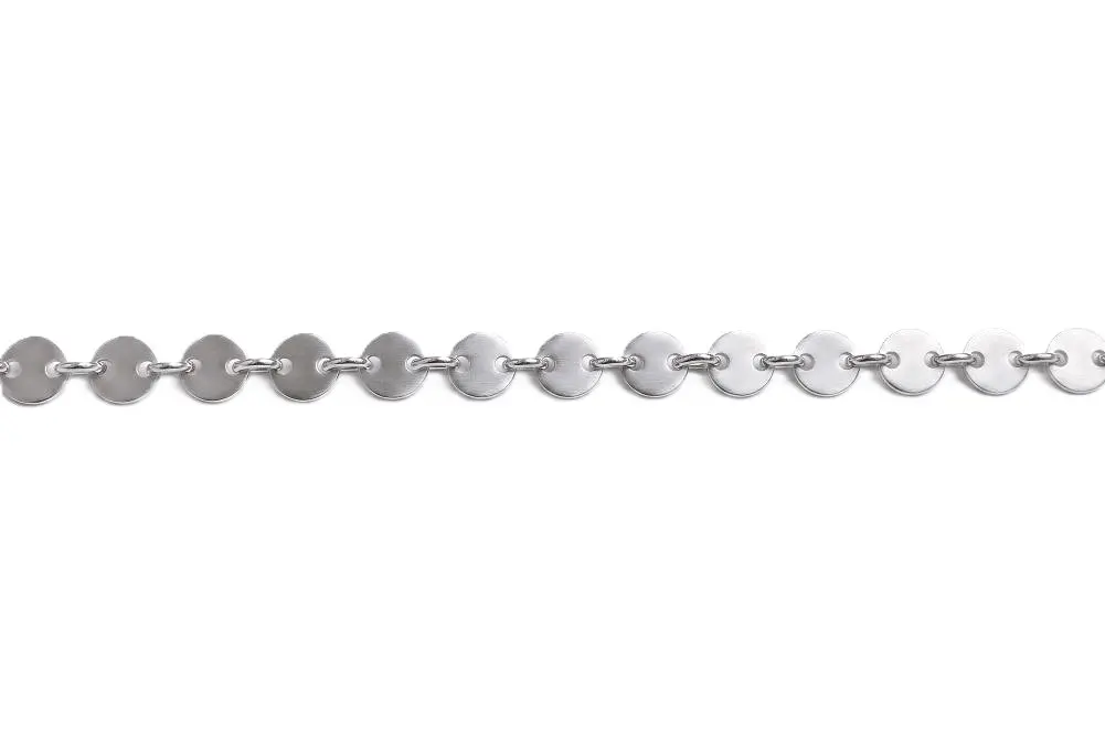 Collar plata 925 mini plaquitas 4mm