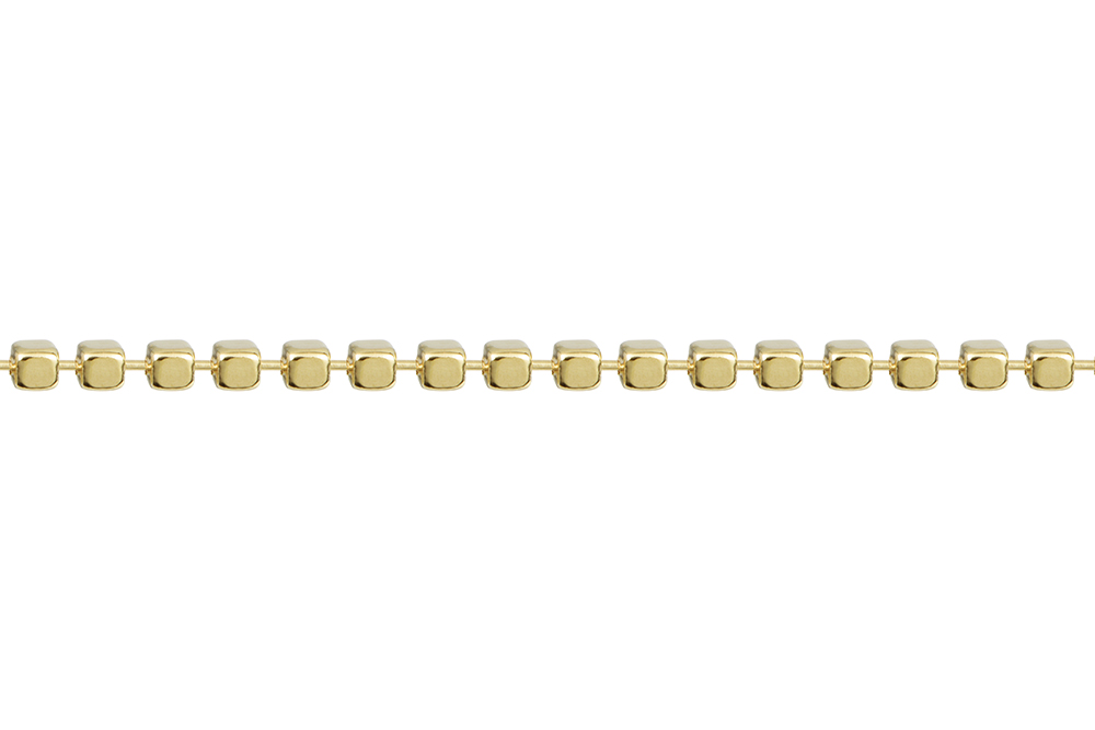 Collar plata 925 cadena mini cubos 1,2mm