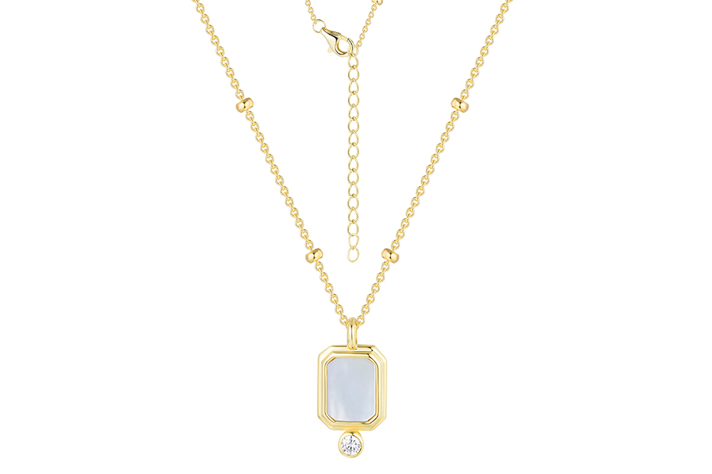 [16623N40E5RNADO] Collar plata 925 zirconita 3mm (Piedra semipreciosa, Blanca)