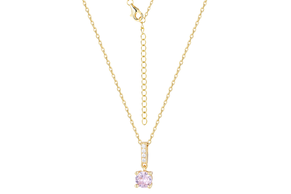 Sterling silver zirconia necklace