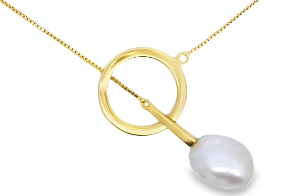 Sterling silver pearl necklace