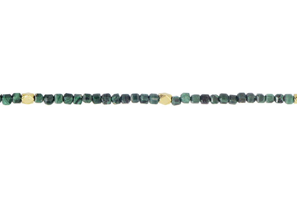 [16763N40E5RMQDO] Sterling silver semiprecious stone necklace (Malaquite)