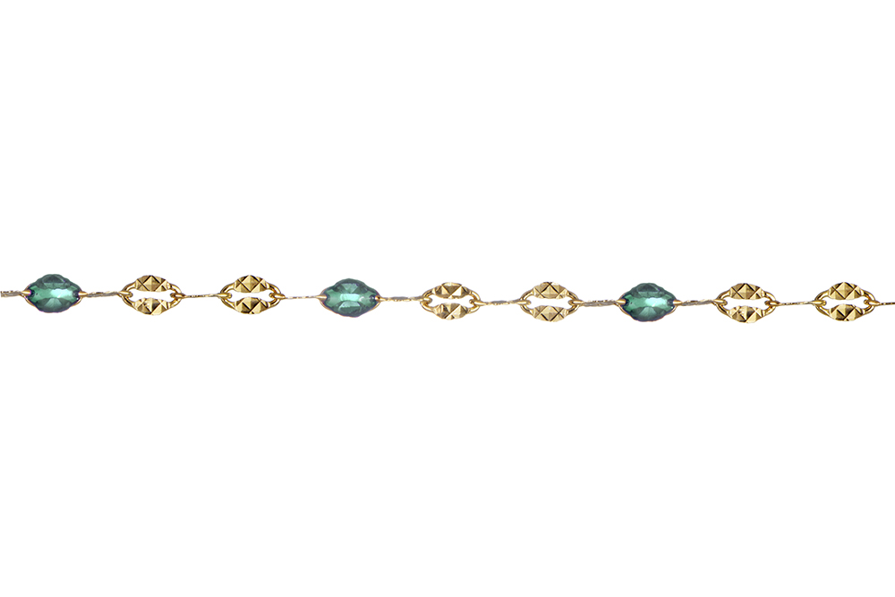 Sterling silver transparent enamel necklace