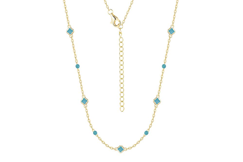 Collar plata 925 mini flor