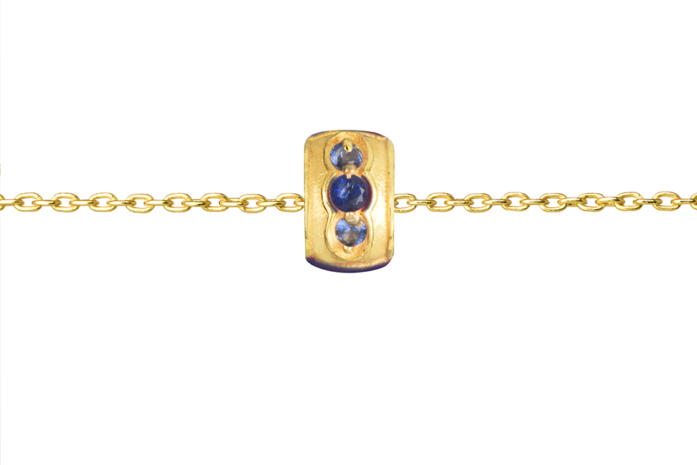 Collar plata 925 esmalte con zirconita