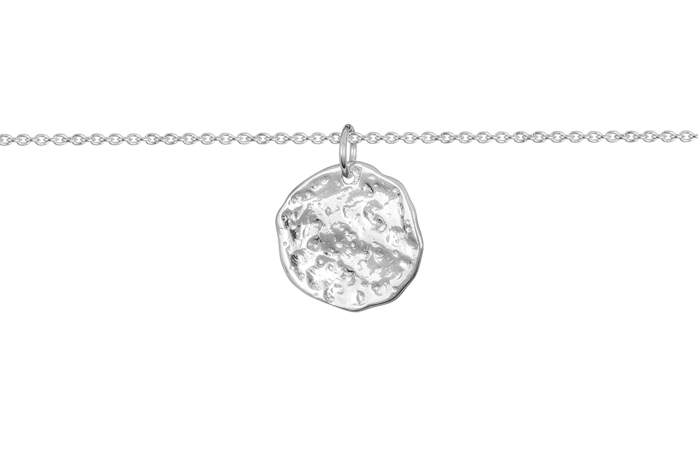 Collar plata 925 placa irregular