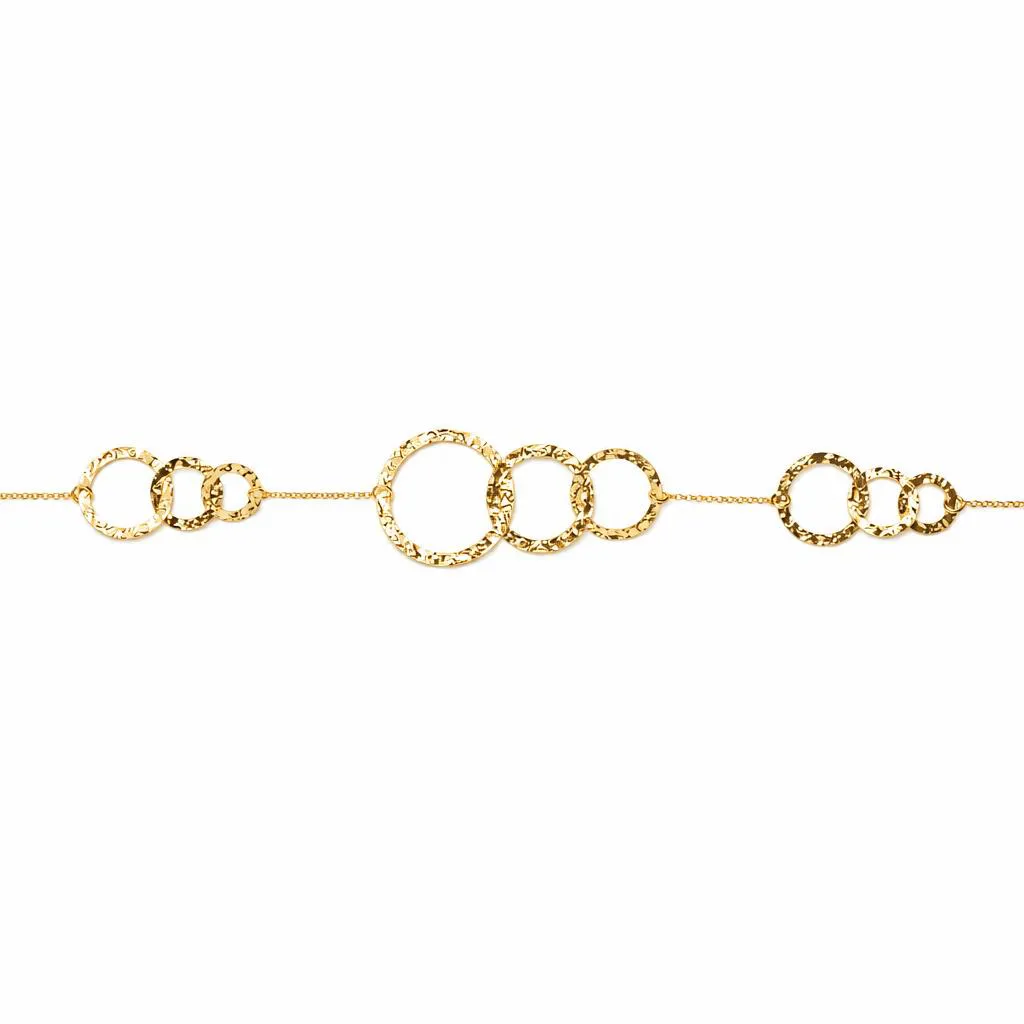 Collar plata 925 circulos distintos tamaños