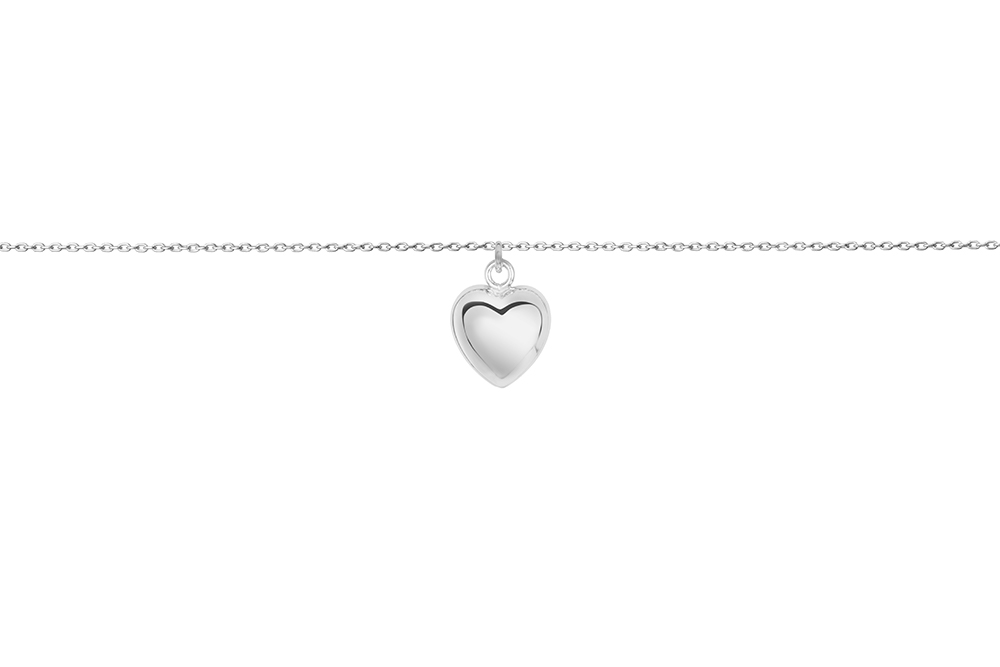 Collar plata 925 corazón 14x11mm