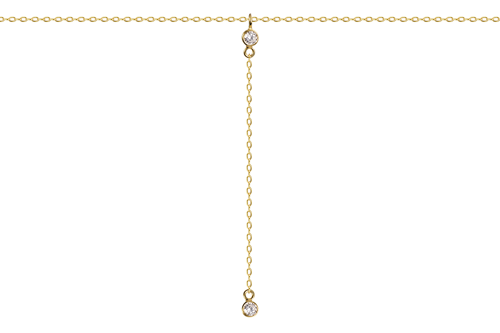 Sterling silver zirconia necklace