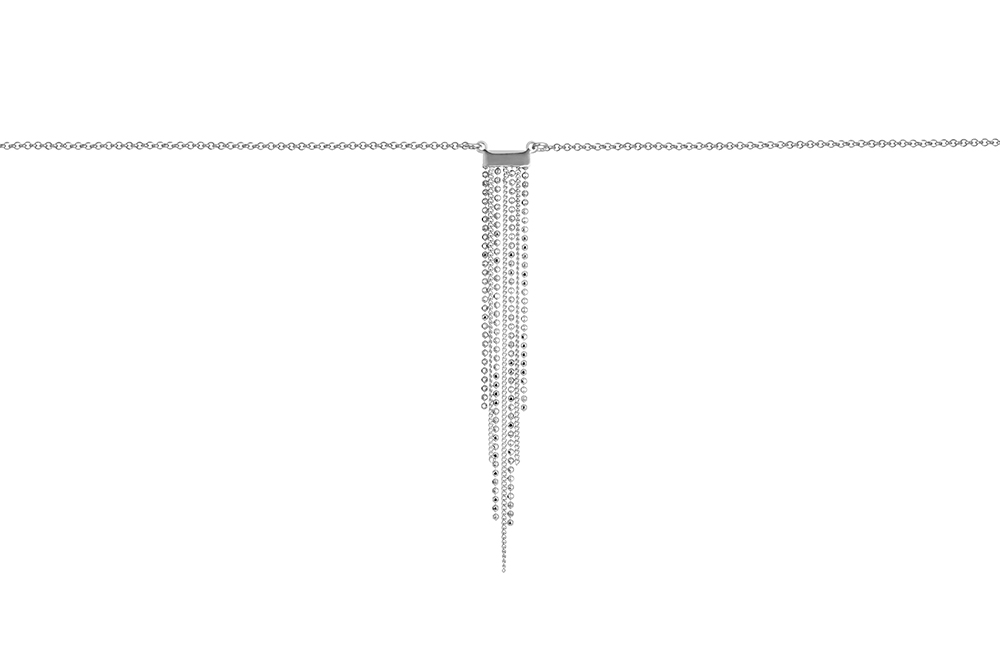 Sterling silver mix chains necklace