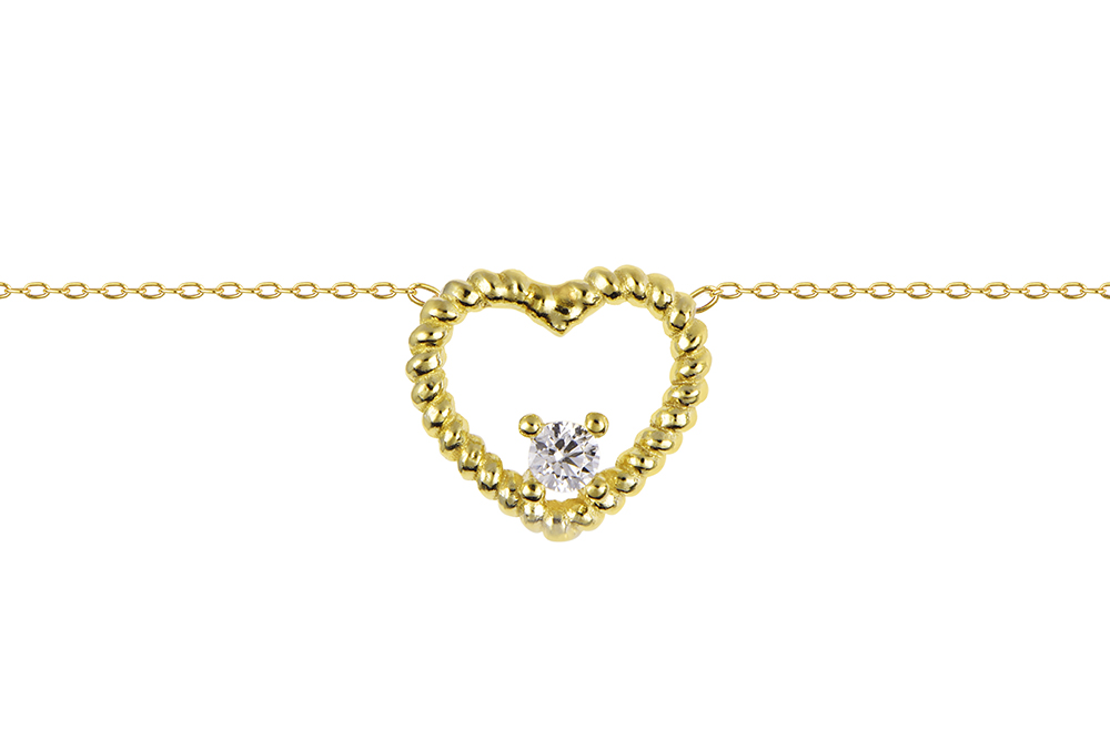 Collar plata 925 corazón 10x11mm