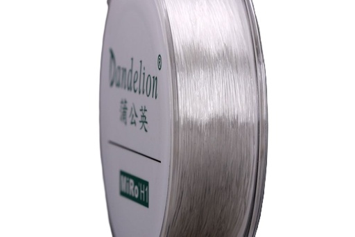 [18566CT050LD001] Thread elastic cord clear tranparent 0.5mm-1mm (0,5 mm)