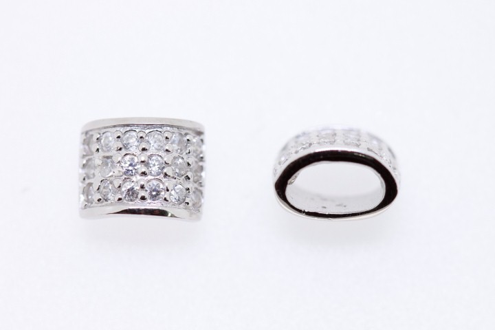 [055620001ZBL] Entrepieza plata rodiada cz 