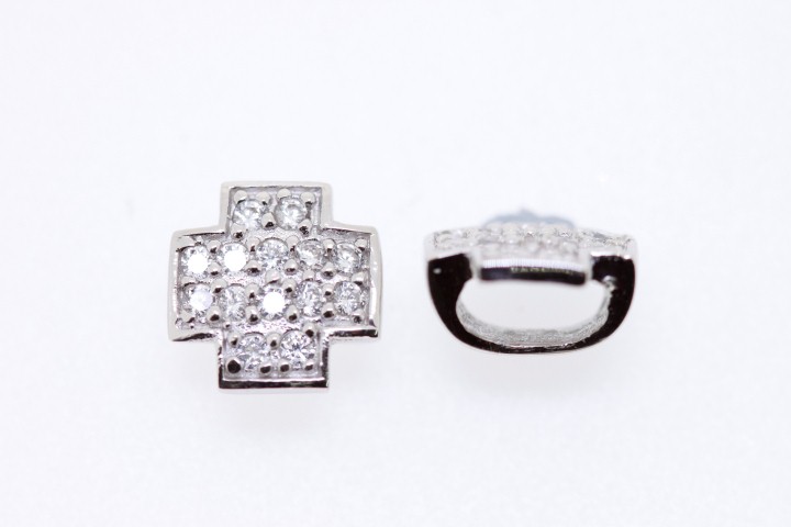 [055630001ZBL] Entrepieza plata rodiada cz 
