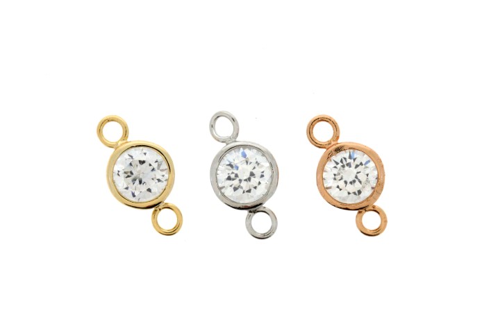 Entrepieza plata 925 montura rusa cz 