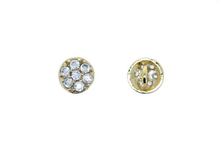 Entrepieza plata 925 cz redondo 