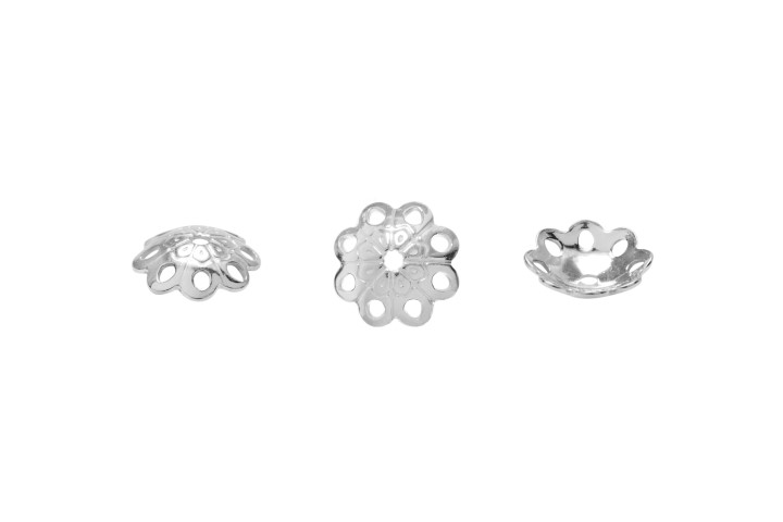 Embellecedor plata 925 para bolas/perlas 6mm 