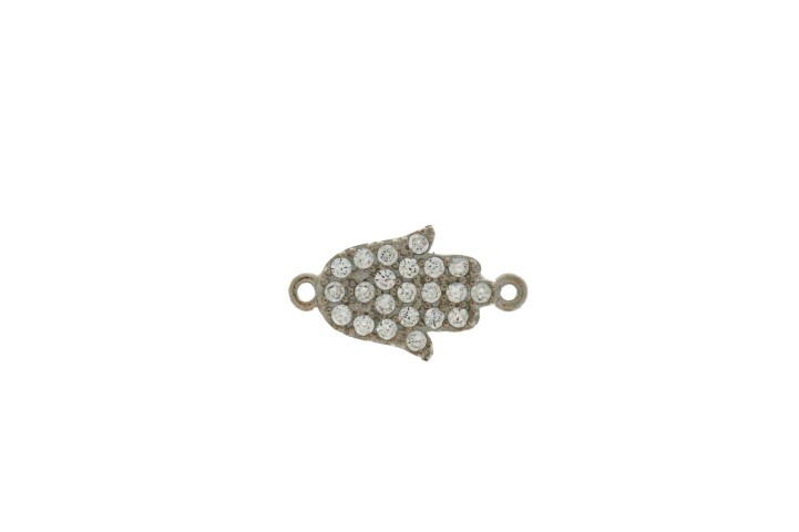 Entrepieza plata 925 mano fatima cz 