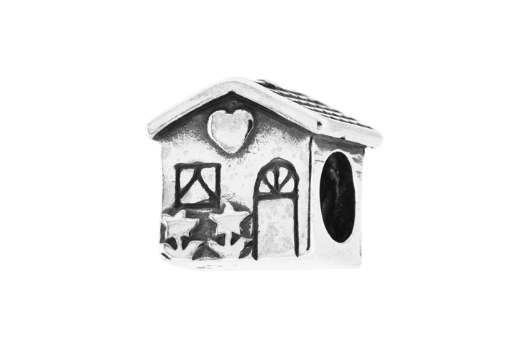 Entrepieza pasante  plata 925 para pulseras 