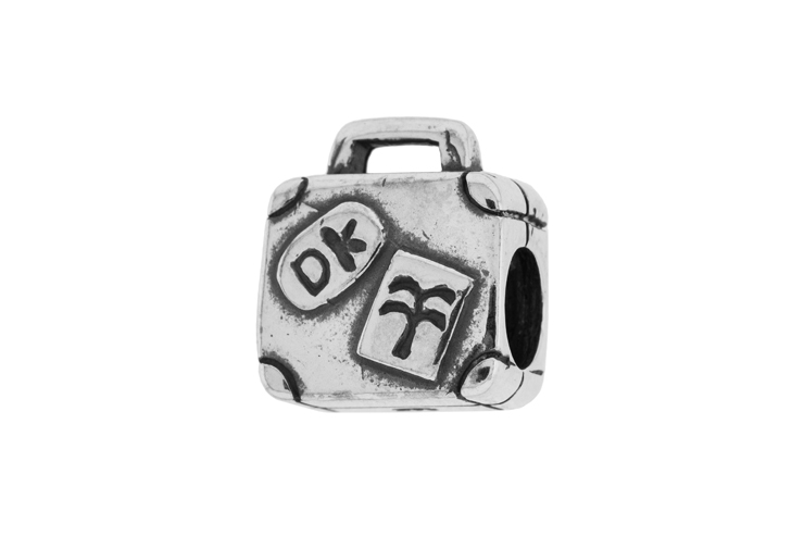 Entrepieza pasante  plata 925 para pulseras 