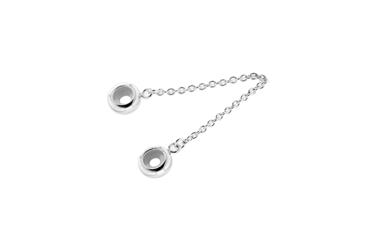 [1039200000PL] Entrepieza stopped plata 925 con silicona 