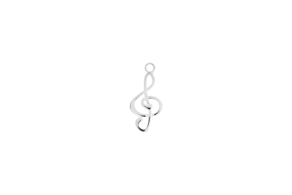 Entrepieza plata 925  símbolo música 