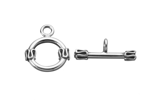 [1406112000OX] Cierre t plata 925 estilo bali 