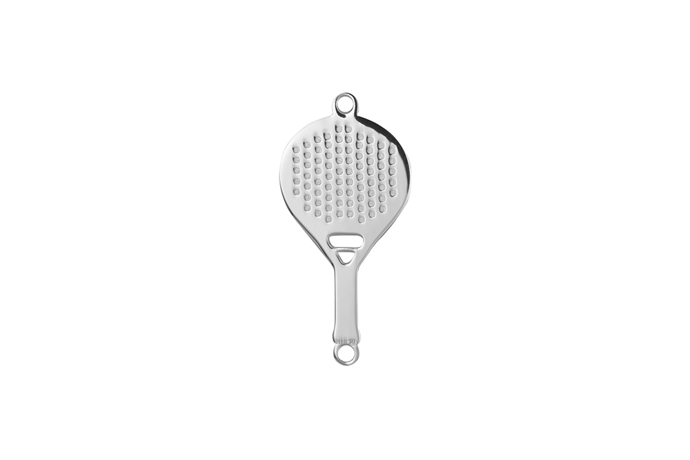 Sterling silver racket paddle finding