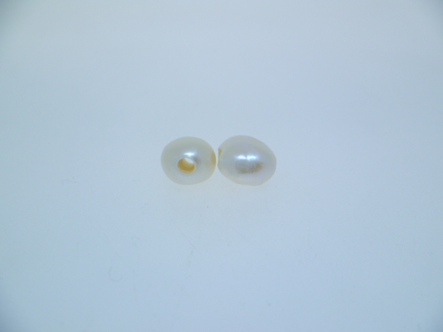 [04489100BLAN] Finding baroque pearl in loose 9-10mm hole 2mm (10.00MM)