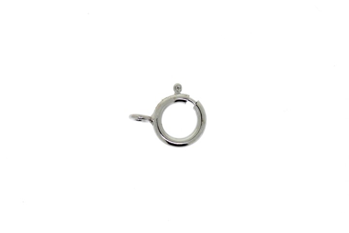 Spring rings super light wgt with soldered open perpendicular jump ring
