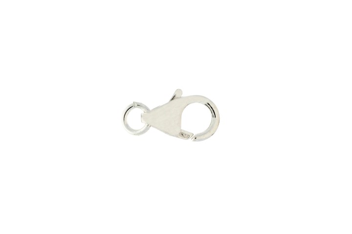 Mosquetón pera plata 925 11.90mm (pack de 10)