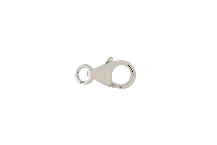 Mosquetón pera plata 925 11.90mm (pack de 10)