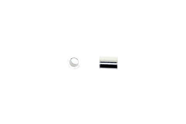 Chafa tubo plata 925 2x3mmH1.6/2.5X2.5mmH2.1 (pack de 100)