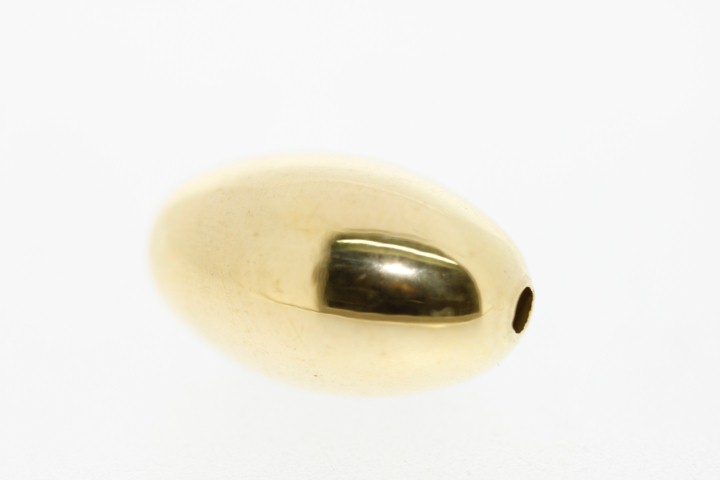[0474105000DO] Sterling silver oval finding 5.00mm (pack of 30) (Gold plated)