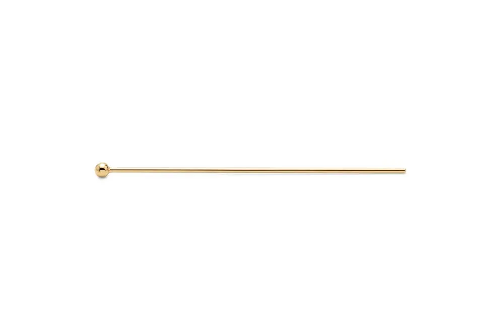 Alfiler plata 925 hilo 0.50mm con bola 2mm (pack de 100) 