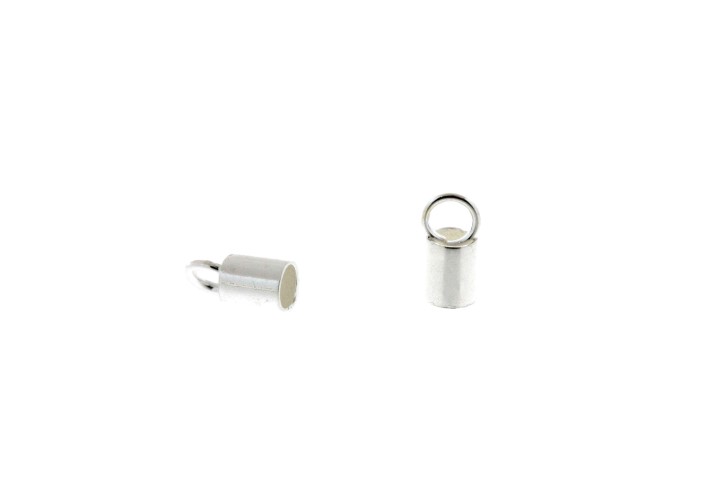 Sterling silver end cups findings 4.00/5.00mm (pack of 20)