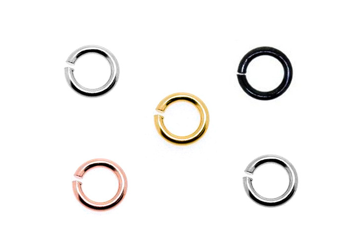 Silver 925 jump rings 0.90/1.00/1.15/1.20/1.30mm wire (pack of 50)