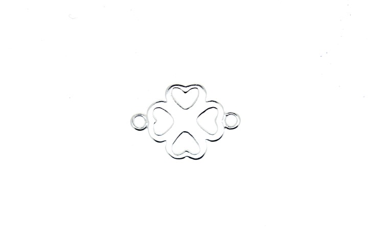 Sterling silver clover charm