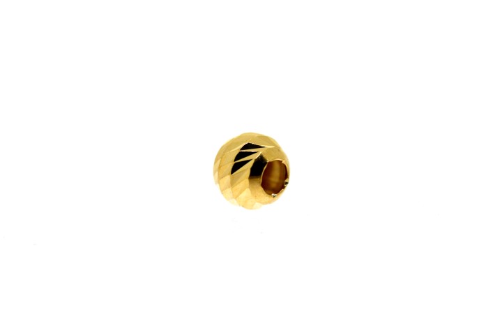 [0601134000DO] Finding balls silver 925 bar cut 4.00mm (pack de 50) (Gold plated)