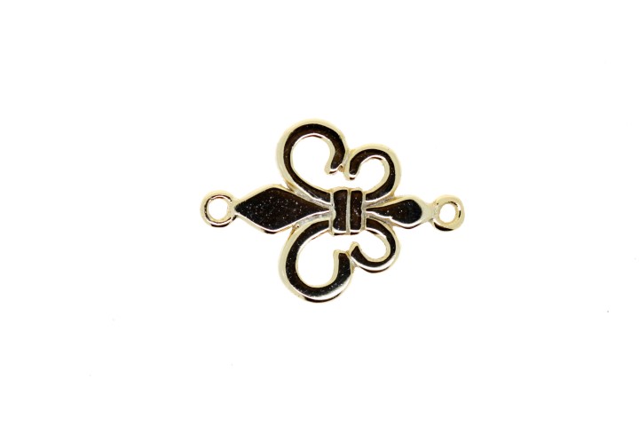Entrepieza plata 925 flor de lis 