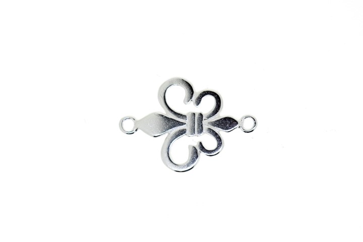 Entrepieza plata 925 flor de lis 