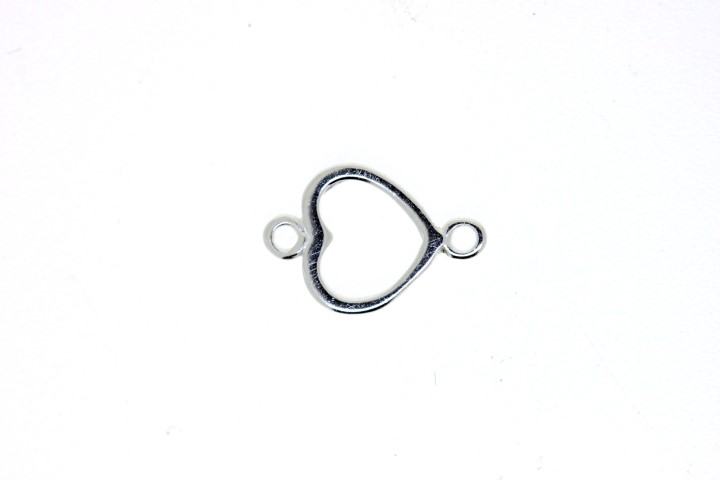 Sterling silver charm heart