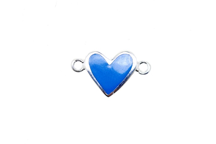 Silver 925 finding heart