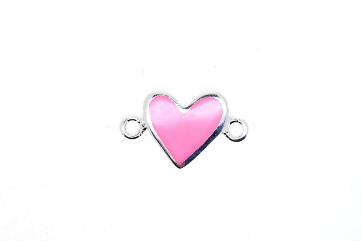 Silver 925 finding heart